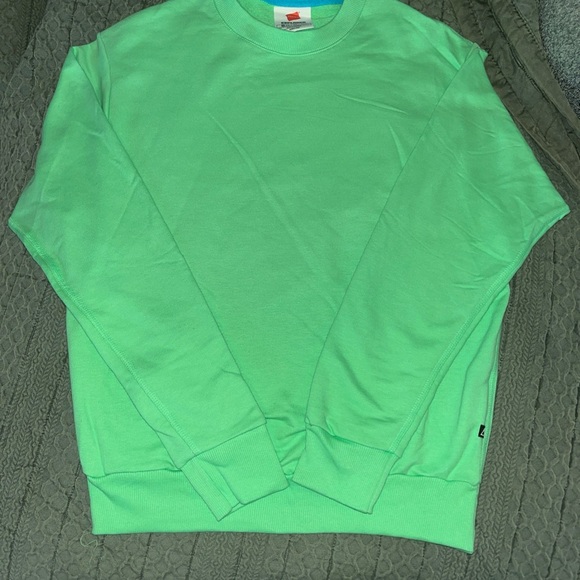 Hanes Tops - Hanes Crewneck Sweatshirt - Mint Green